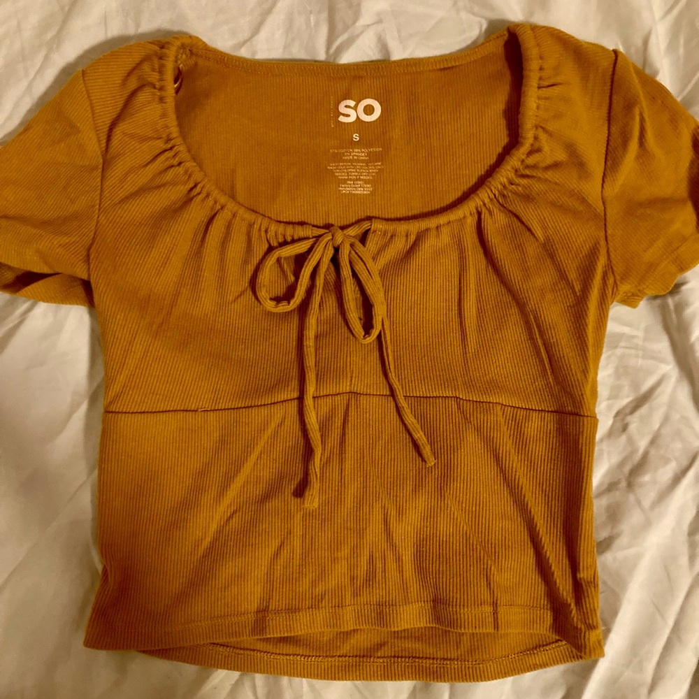 SO Women's Golden Crop Top